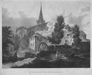 Parish Church Prints: Dunfermline Abby and Mill, 1804. Artist: James Fittler