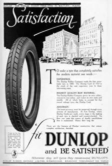 Rubber Collection: Dunlop advertisment, 1923