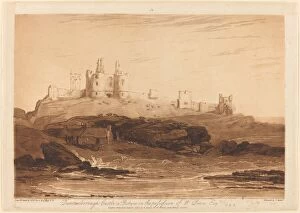 Turner Joseph Mallord William Collection: Dunstanborough Castle, published 1808. Creator: JMW Turner