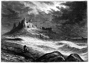 Dunstanburgh Castle Gallery: Dunstanburgh Castle, c1850