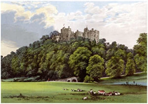 Benjamin Gallery: Dunster Castle, home of the Fownes-Luttrell family, Somerset, c1880