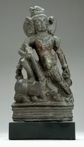 Buffalo Prints: Durga Slaying the Buffalo Demon, 7th century. Creator: Unknown