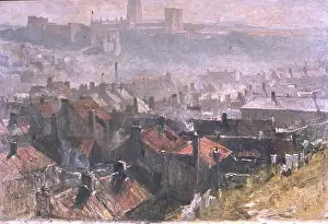 Chimneys Prints: Durham, 1899. Creator: George Reid