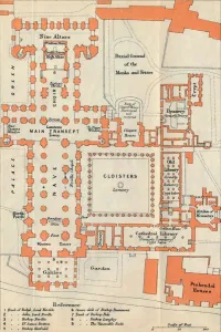 Ground Plan Prints: Durham Cathedral, c20th Century. Artist: John Bartholomew