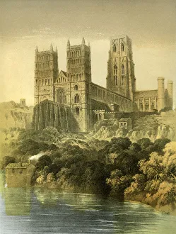 Durham Prints: Durham Cathedral, County Durham, c1870. Artist: Hanhart