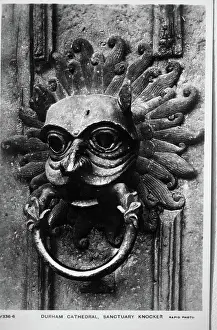 Durham Prints: Durham Cathedral, Sanctuary Knocker. Creator: Unknown