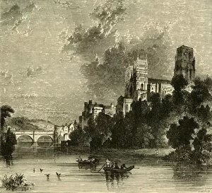 Punting Gallery: Durham Cathedral from the South-West, 1898. Creator: Unknown