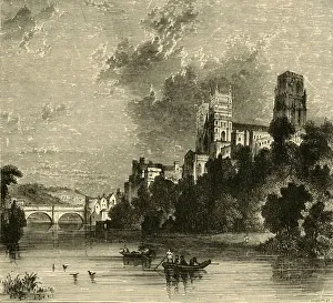 Ominous Collection: Durham Cathedral from the South-West, 1898. Creator: Unknown