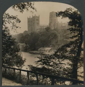 Durham Cathedral - Viewed from across the River, England, c1910. Creator: Unknown