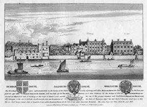Print Collector17 Collection: Durham House, Salisbury House, and Worcester House, London, c1630 (1808)
