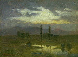 Karol Prints: Dusk, 1903. Creator: Karol Pongracz