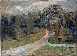 Munich Prints: Dusk in English Garden, Munich, c1901. Creator: Kandinsky, Wassily Vasilyevich (1866-1944)