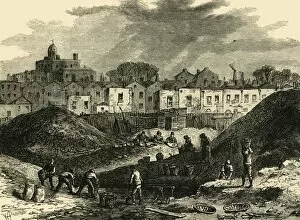 Kiln Gallery: The Dust-Heaps, Somers Town, in 1836, (c1876). Creator: Unknown