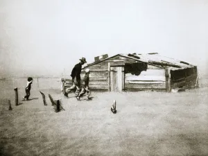 Oklahoma Prints: Dust storms affecting Cimarron County, Oklahoma, USA, April 1936