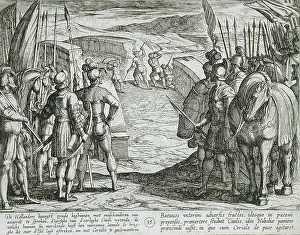 Batavian Prints: The Dutch Become Afraid and Begin Peace Talks, Publshed 1612. Creator: Antonio Tempesta