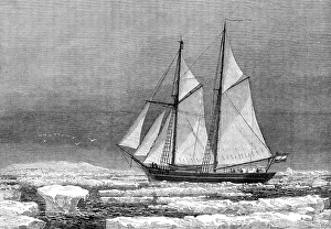 Climate Prints: The Dutch Arctic Expedition: schooner Willem Barents sighting Franz Joseph Land