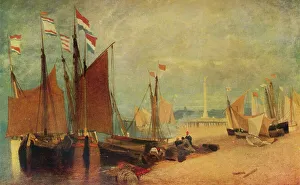 Dutch Boats off Yarmouth, Prizes during the War, c1823 (1934). Artist: John Sell Cotman Dutch Boats off Yarmouth, Prizes during the War, c1823 (1934). Artist: John Sell Cotman