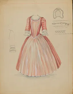 Pleats Prints: Dutch Dress, 1935 / 1942. Creator: Fanchon Larzelere