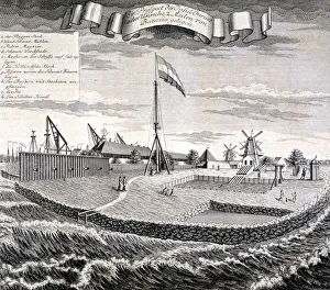 Mill Prints: Dutch East India Company wood or saw mill on the island two miles from Batavia ?, pub