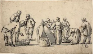 Vendor Prints: A Dutch Fishmarket, n.d. Creator: Willem van de Velde I