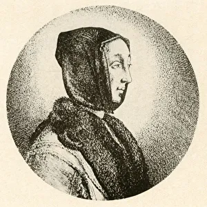 A Dutch lady in fur tippet and hood, mid 17th century, (1937). Creator: Unknown