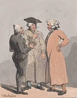Images Dated 30th April 2020: Dutch Merchants Sketched at Amsterdam, April 4, 1796. April 4, 1796