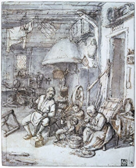 Images Dated 30th September 2005: The Dutch Peasants, 17th century. Artist: Adriaen van Ostade