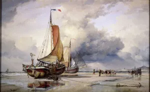 Dutch Pincks at Scheveningen, Holland, 1860. Artist: Edward William Cooke
