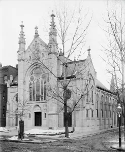 Late Gothic Prints: Dutch Reform Church, Washington, D.C. c1905. Creator: Unknown