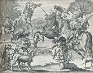 Dutch Skit on Falconry, c1716, (1916)