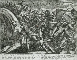 Batavian Prints: The Dutch During a Surprise Attack of the Roman Camp on the Moselle