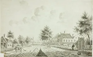Pronk Cornelis Prints: Dutch Village, c. 1750. Creator: Cornelis Pronk