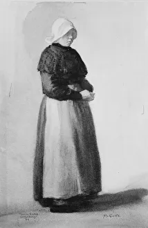 Woodbury Prints: Dutch Woman, 1894. Creator: Marcia Oakes Woodbury