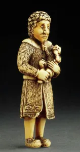 Foreigner Prints: Dutchman with Child, 18th century. Creator: Unknown