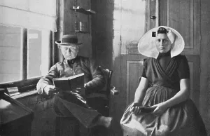 Married Prints: A Dutchman and his wife, 1912. Artist: Charles Lefebure