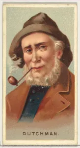 Stereotype Prints: Dutchman, from Worlds Smokers series (N33) for Allen & Ginter Cigarettes, 1888