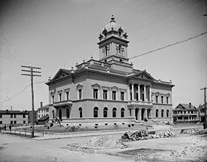 Court House Prints: Duval County Court House, Jacksonville, Fla. between 1900 and 1905. Creator: Unknown