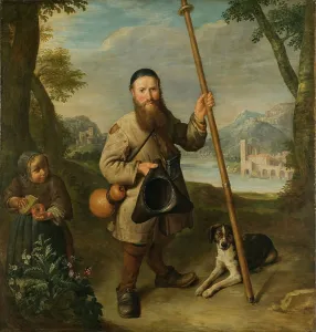 Young Girl Prints: Dwarf in a Landscape, 18th century. Creator: Pieter Snayers