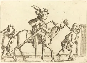 Dwarf Riding an Ass. Creator: Stefano della Bella