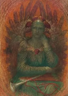 Orange Colour Gallery: The Dweller in the Innermost, c1885, (1912). Artist: George Frederick Watts