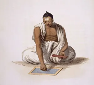 A Dyback, or Astrologer, 1804. Creator: Franz Balthazar Solvyns (1760-1824)