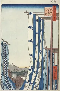 Assorted Prints: Dyers Quarters, Kanda, 1857. Creator: Ando Hiroshige