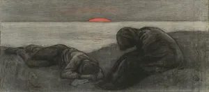 Bergh Sven Richard Prints: The Dying Day, 1895. Creator: Sven Richard Bergh