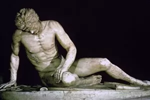 Dying Collection: The Dying Gaul statue, a Roman copy of a Hellenistic Greek bronze, 3rd century BC. Artist: Epigonus