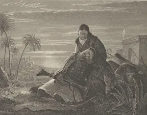 Weir Prints: The Dying Greek, ca. 1830. Creator: Asher Brown Durand