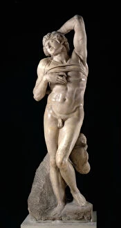 Buonarroti Gallery: The Dying Slave, 1513-1515. Artist: Michelangelo Buonarroti