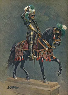The Dymoke Suit of Armour at Windsor Castle, 1902. Artist: C Clarke The Dymoke Suit of Armour at Windsor Castle, 1902. Artist: C Clarke