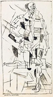 Malevich Prints: Dynamic figure. From: On New Systems in Art, 1911
