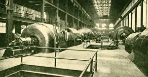 Energy Prints: Dynamos at the Great Underground Generating Station at Lots Road, Chelsea, 1930