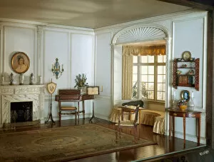 Sitting Room Gallery: E-12: English Drawing Room of the Georgian Period, c. 1800, United States, c. 1937